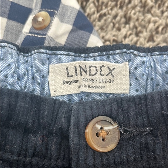 Bundle 3T Lindex Corduroy Pants and Two Long Sleeve Shirts Set - Picture 7 of 7